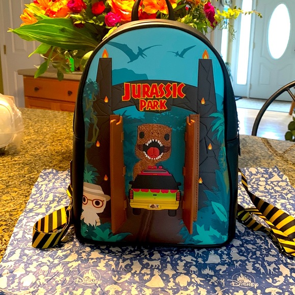 Loungefly Bags Loungefly Pop Jurassic Park Lg Backpack Poshmark